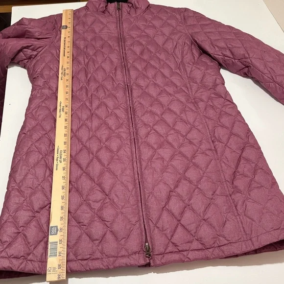 Lands End Quilted Down Coat, XL - Picture 5 of 11
